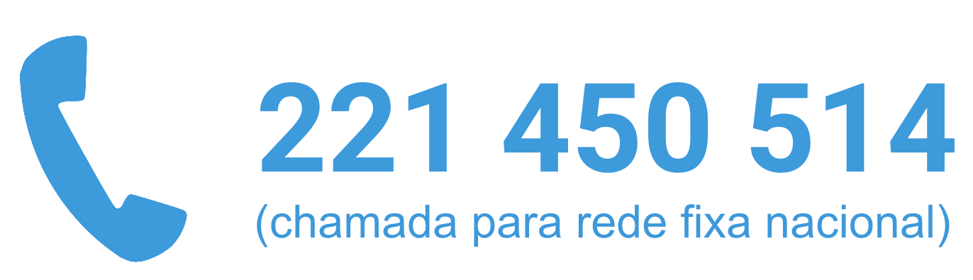 Tel.: 221 450 514 (chamada para rede fixa nacional)